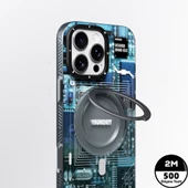 Youngkit Apple iPhone 14 Pro Max Kılıf Magsafe Şarj Özellikli Youngkit 360° Standlı Technology Serisi Kapak thumbnail 11