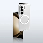 Youngkit Galaxy Z Fold 6 Kılıf Magsafe Şarj Özellikli Şeffaf Youngkit Crystal Shield Serisi Kapak thumbnail 5