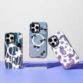 Youngkit Apple iPhone 15 Pro Kılıf Magsafe Şarj Özellikli Airbagli Çift Katmanlı Youngkit Star&Butterfly Serisi Kapak thumbnail 10