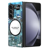 Youngkit Galaxy Z Fold 6 Kılıf Magsafe Şarj Özellikli Youngkit Technology Serisi Kapak thumbnail 4