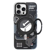 Youngkit Apple iPhone 15 Pro Kılıf Magsafe Şarj Özellikli Youngkit 360° Standlı Starship Serisi Kapak thumbnail 2