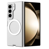 Youngkit Galaxy Z Fold 6 Kılıf Magsafe Şarj Özellikli Şeffaf Youngkit Crystal Shield Serisi Kapak thumbnail 4