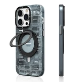 Youngkit Apple iPhone 14 Pro Max Kılıf Magsafe Şarj Özellikli Youngkit 360° Standlı Technology Serisi Kapak thumbnail 12