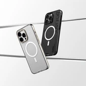 Youngkit Apple iPhone 16 Pro Max Kılıf Magsafe Şarj Özellikli Çıkarılabilir Arka Yüzeyli Youngkit Mecha Kapak thumbnail 4