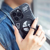 Youngkit Apple iPhone 15 Pro Kılıf Magsafe Şarj Özellikli Youngkit 360° Standlı Starship Serisi Kapak thumbnail 11