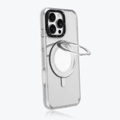 Youngkit Apple iPhone 16 Pro Kılıf Magsafe Şarj Özellikli Parmak Ring Standlı Youngkit Pivot Serisi Kapak thumbnail 4