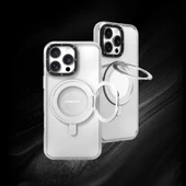 Youngkit Apple iPhone 16 Pro Kılıf Magsafe Şarj Özellikli Parmak Ring Standlı Youngkit Pivot Serisi Kapak thumbnail 7