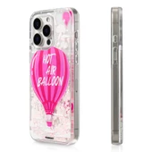 Youngkit Apple iPhone 16 Pro Max Kılıf Magsafe Şarj Özellikli Parlak Kumlu Sıvılı Youngkit Pink Dream Quicksand Serisi Kapak thumbnail 1