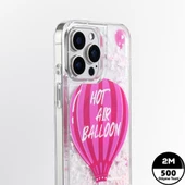 Youngkit Apple iPhone 16 Pro Max Kılıf Magsafe Şarj Özellikli Parlak Kumlu Sıvılı Youngkit Pink Dream Quicksand Serisi Kapak thumbnail 11