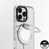 Youngkit Apple iPhone 16 Kılıf Magsafe Şarj Özellikli Parmak Ring Standlı Youngkit Pivot Serisi Kapak thumbnail 4