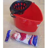 Temizlik Seti Ev Tipi Eko Kova ve Süzgeç + Mop Püskül Hediye - 1