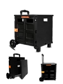 Germany Style Katlanabilir Portatif Market Yük ve Pazar Taşıma Arabası 40KG - 1