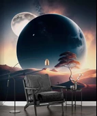 Ay ve Çöl Manzaralı Duvar Kağıdı thumbnail 6