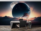 Ay ve Çöl Manzaralı Duvar Kağıdı thumbnail 4