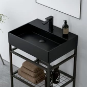 Orka Capetown 60 cm Siyah Banyo Dolabı Takımı - 3