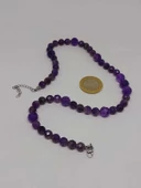 Parlayan Yıldızlar Serisi Ametist Taşı Tasarım Kolye thumbnail 4