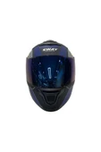 Sway 912 Full Face İridyum Vizör Çene Açılır Motosiklet Kaskı M Beden B1 Blue+1 Şeffaf Vizör Hediye - 8