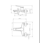 Newarc 984511G Next Lavabo Bataryası - Metalık Grı - 2