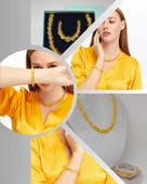 Galaksi Serisi Sitrin Taşı Kolye & Bileklik Seti thumbnail 4