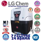 LG Chem PLATİNUM BEYAZ SİYAH  POMPALI 10 LİTRE 7 FİLTRE 14 AŞAMA SU ARITMA CİHAZI thumbnail 1