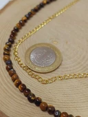 Kaplangözü Taşı 4mm Tasarım Çelik Kolye (54600) thumbnail 7