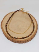 Kaplangözü Taşı 4mm Tasarım Çelik Kolye (54600) thumbnail 5