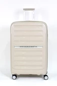 Kırılmaz Polipropilen 2'li Valiz Seti Büyük Boy - Orta Boy Bej BNT1000 thumbnail 2