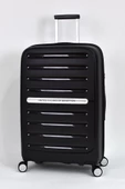 Kırılmaz Polipropilen 2'li Valiz Seti Büyük Boy - Kabin Boy Siyah BNT1000 thumbnail 3
