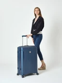Pierre Cardin Büyük Boy %100 Polipropilen Valiz Lacivert 04PC7060 thumbnail 6