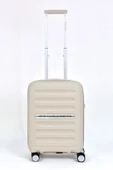 Kırılmaz Polipropilen 2'li Valiz Seti Büyük Boy - Kabin Boy Bej BNT1000 thumbnail 5