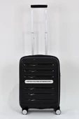 Kırılmaz Polipropilen 2'li Valiz Seti Orta Boy - Kabin Boy Siyah BNT1000 thumbnail 4