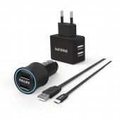 Philips DLP2553EM Araç ve Duvar Şarj Cihazı ve Micro USB Kablo Combo Ürün - 1