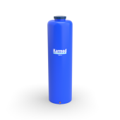 1000 Litre Polietilen Dikey Su Deposu - Mavi (Boru Model) - 2