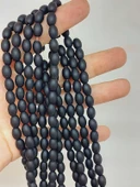 Oniks Taşı  Kapsül Kesim Mat Dizi 5.5*8mm (54650) thumbnail 1