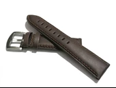 Fado&Her Saate Uyumlu Hakiki Kahverengi   Düz  Deri Saat Kordonu 24  mm  (62 ) thumbnail 1