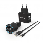 Philips DLP2553EL Araç & Duvar Şarj Cihazı ve MFI Lisanslı Lightning Şarj Kablousu Bir arada Ürün - 1