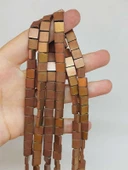 Hematit Taşı Kare Şekilli Dizi 3x8x8mm (54662) thumbnail 1