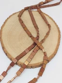 Hematit Taşı Kare Şekilli Dizi 3x8x8mm (54662) thumbnail 3