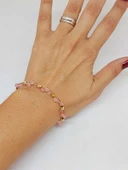 Gül Kuvars Taşı Bileklik 4mm (39337) thumbnail 2