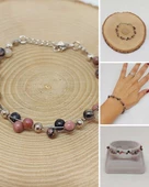 Rodonit Taşı Bileklik 4mm (39332) thumbnail 1