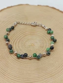 Anyolit (Rubizoit- Rubyzoisit) Taşı Bileklik 4mm (39334) thumbnail 5