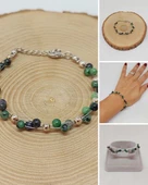 Anyolit (Rubizoit- Rubyzoisit) Taşı Bileklik 4mm (39334) thumbnail 1