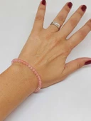 Gül Kuvars Taşı Bileklik 4mm (45212) thumbnail 2