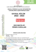 2025 8.Sınıf LGS Mayıs Ayı MEB Örnek Soru Tıpkı Basım 6lı Sarmal Deneme Paketi Video/PDF Çözümlü - 3