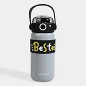 Shotay Çelik Matara Çocuk 500Ml Gri - 7
