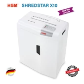 HSM SHREDSTAR X10 Evrak İmha Makinesi / Kağıt Kırpma Makinesi - CD İmha Makinesi - Çapraz / konfeti kesim-4,5x30 mm - 20lt - 2