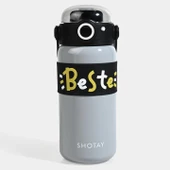 Shotay Çelik Matara Çocuk 500Ml Gri - 6