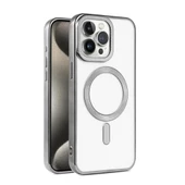 Apple iPhone 15 Pro Max Kılıf Pütür Dizayn Magsafe Şeffaf KRNS Case - 5
