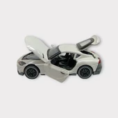 Çekbırak Metal Araba Sesli Işıklı 1:32 - Beyaz thumbnail 3