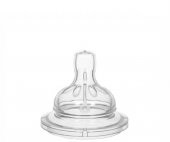 Wee Baby Silikon Biberon Emziği Geniş Ağızlı No:1 (Askılı) (Wee 828) Bebek - 1